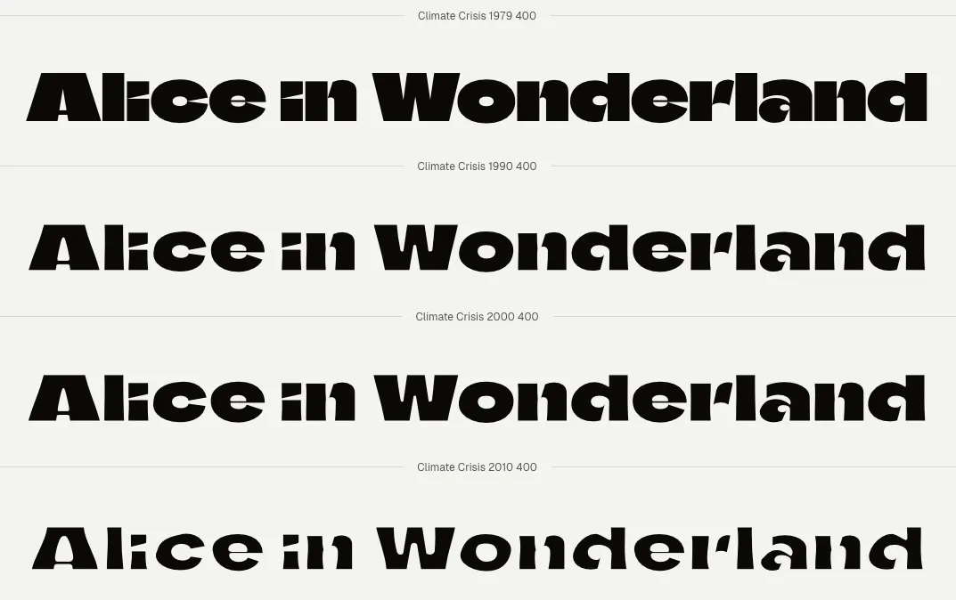 Climate Crisis font
