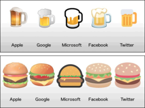 Emoji Apple Google 300x224