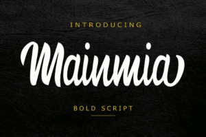 Mainmia Free Font Schreibschrift 300x199