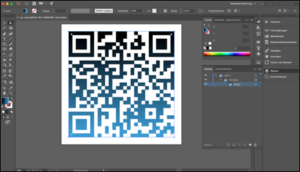 Qr Code Mit Farbverlauf Und Logo 300x172